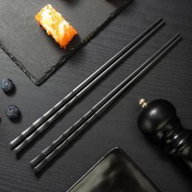 Black High-end Alloy Chopsticks Household Commercial Kam Fu Non-moldy