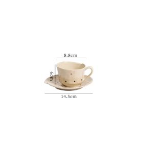 Ins Retro Korean Style Underglaze Color Hand Pinch Irregular Coffee Set Household Restaurant Afternoon Tea Cup Pot Suit