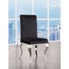 Fabiola Side Chair (Set-2) in Fabric & Stainless Steel