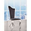 Cyrene Side Chair (Set-2) in Fabric & Stainless Steel