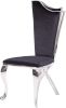 Cyrene Side Chair (Set-2) in Fabric & Stainless Steel