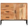 Sideboard 34.6"x11.8"x28.7" Solid Acacia Wood