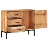 Sideboard 34.6"x11.8"x28.7" Solid Acacia Wood