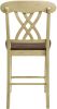 Dylan Counter Height Chair (Set-2) in Buttermilk & Oak