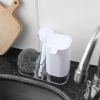 Kitchen Sink Countertop Organizer Multifunctional Cleaning Utensils-Dish Soap Dispenser Sponge Holder For Sink