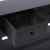 Sideboard Black 45.3"x11.8"x29.9" Wood