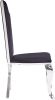 Cyrene Side Chair (Set-2) in Fabric & Stainless Steel