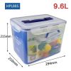 Plastic Fresh-keeping Lunch Box Sealed Food Refrigerator Storage Box Bento Box Microwaveable