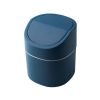 Desktop Mini Trash Can Pressing Cover Dustbin Home Plastic Waste Bin Office Small Garbage Basket Sundries Barrel Cleaning Tools