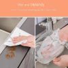 Kitchen disposable lazy dishcloth thickened washable printing dry and wet dual-use cleaning dish oil free cleaning cloth