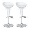 Set of 2 Swivel Adjustable Height Bar Stools