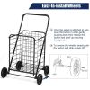 Portable Folding Shopping Cart Utility for Grocery Laundry