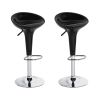 Set of 2 Swivel Adjustable Height Bar Stools