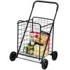 Portable Folding Shopping Cart Utility for Grocery Laundry